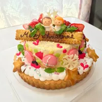 Snapdishの料理写真:クリスマスケーキ|あゆゆゆゆ。さん