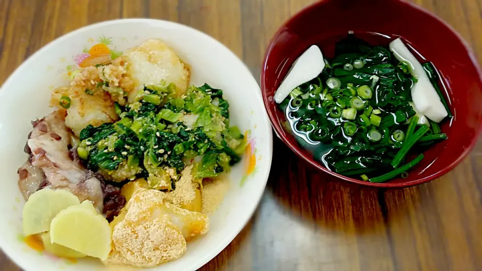 つきたて餅(きなこ、あんこ、おろし、菜っ葉)|eri☆さん