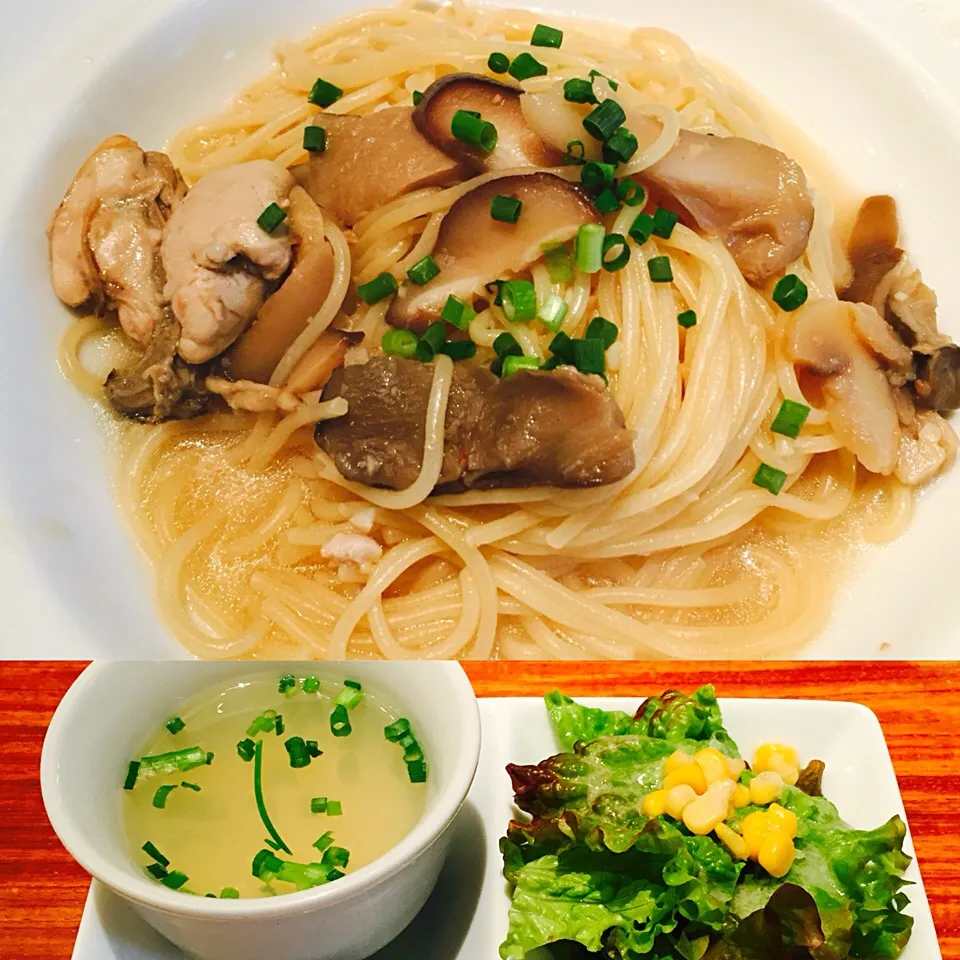 休日お出かけLUNCH🍝牡蠣の和風パスタ|ももこさん