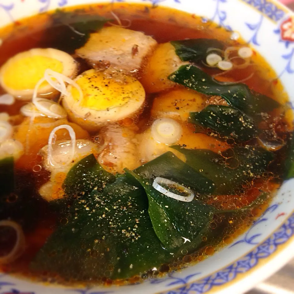 ヘルシー🌳な😁豚の角煮と煮玉子。🐖🐖😘🐓🐓で、チャーシュー麺🍜|ヲルカさん