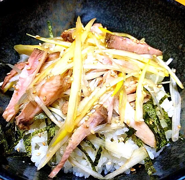 再現 旨ネギチャーシュー丼 ラーメンショップ|ガク魁‼︎男飯さん