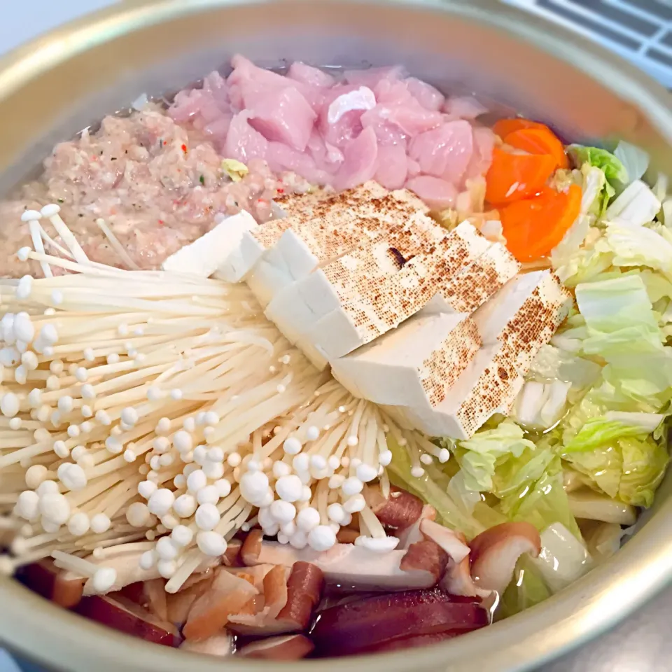 今年のパーティーは鶏塩鍋🍲〜♫😆|りーちさん