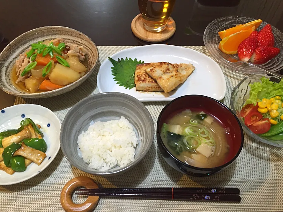 肉じゃが・サバ西京漬け焼き|お豆さん