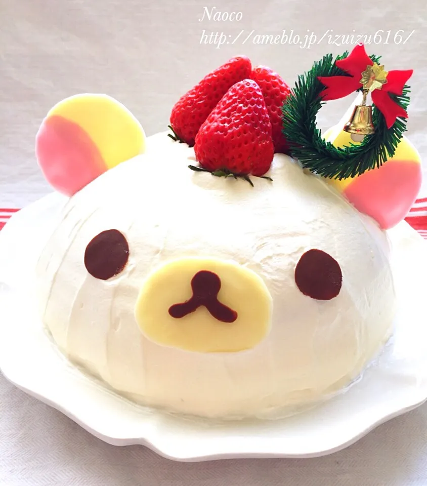 コリラックマのクリスマスドームケーキ|naocoisaさん