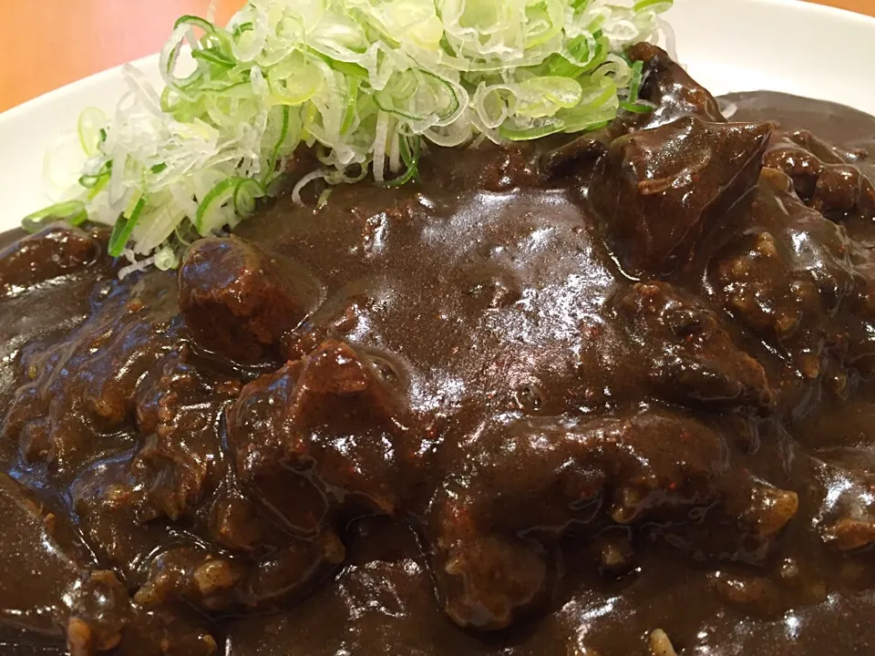 Snapdishの料理写真:牛すじネギカレー、激辛|buhizouさん