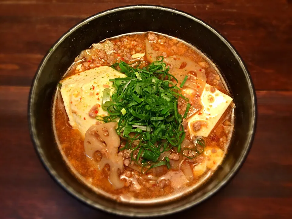 鳴門の蓮根入り 麻婆豆腐温めん1|半田手延べそうめんの店 阿波や壱兆さん