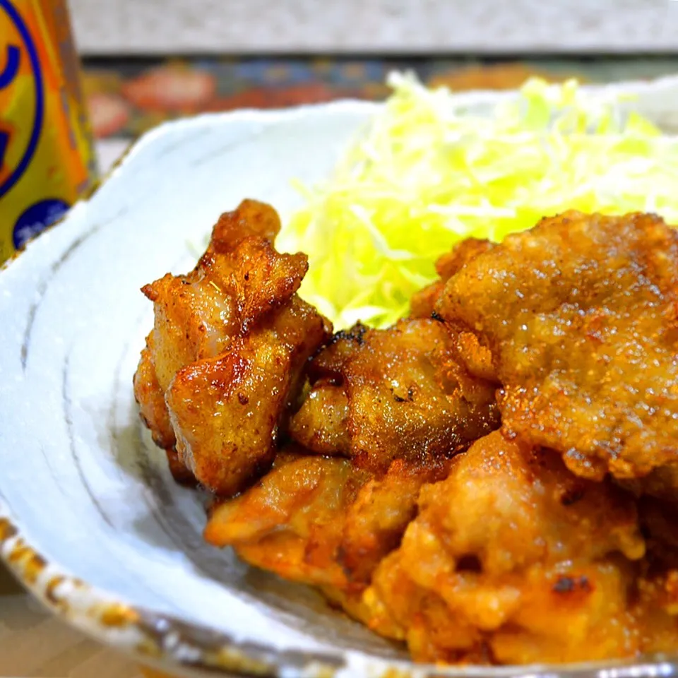 鶏🐔塩麹付けあげ〜〜！|あろはさん