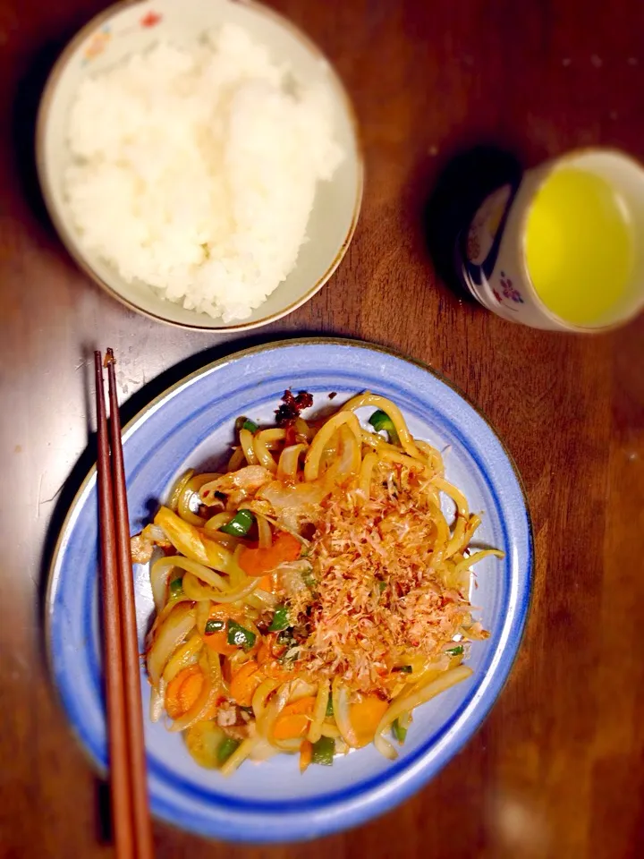 昼ごはん。ほんだしうまい(๑´ڡ`๑)♡”|ハルさん