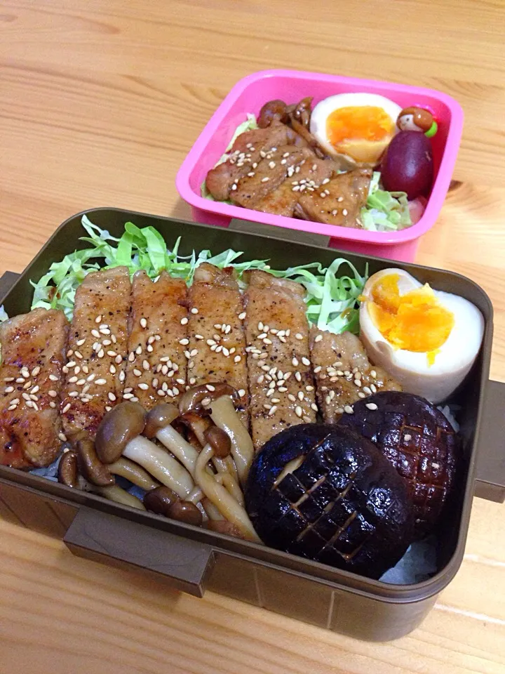 Snapdishの料理写真:12.15豚ロース丼弁当|まゆさん