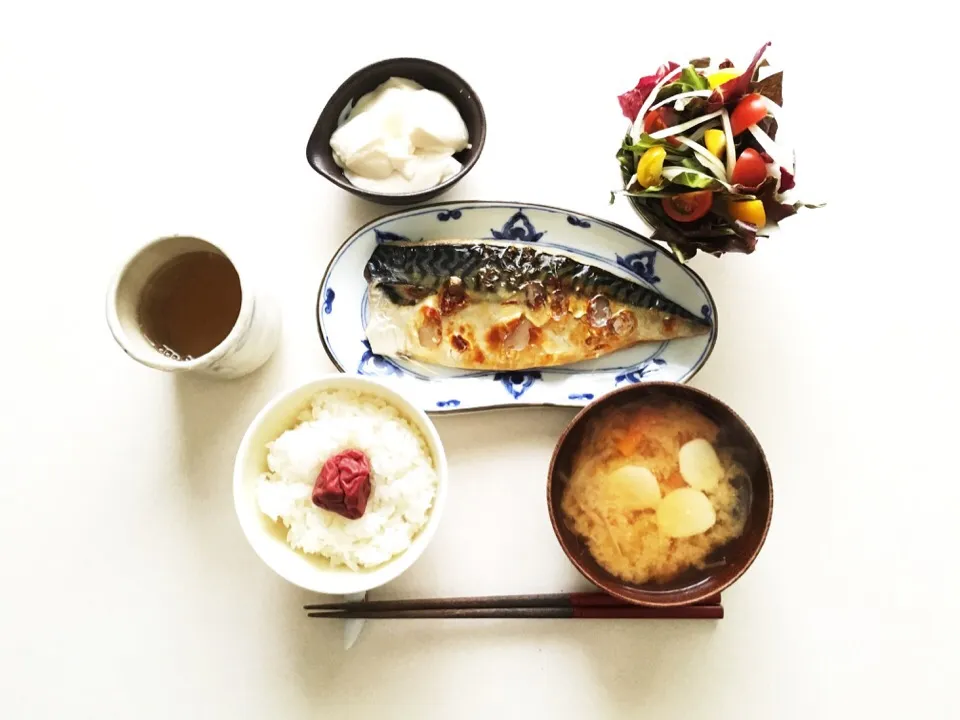 鯖一夜干し定食|みっちぃさん