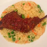 Fried rice and chicken|bukky danielsさん