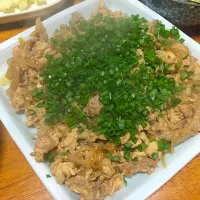 Snapdishの料理写真:豚肉スタミナ炒め|Hiroki Sakagamiさん