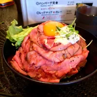 Snapdishの料理写真:ローストビーフ丼|Ryoko🍎さん