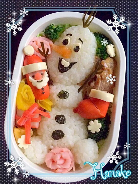 オラフのクリスマス弁当(#^.^#)|hanakoさん