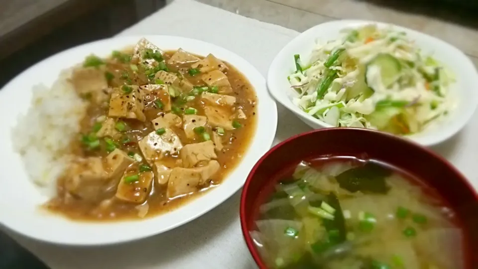 生姜&大根ﾀｯﾌﾟﾘ麻婆丼～
の晩ご飯✨|kaz(*･ω･)さん