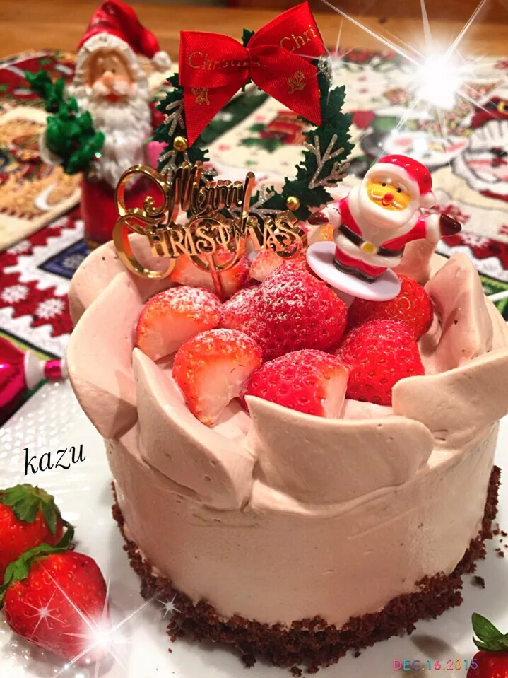 チョコレートケーキ🎅クリスマスバージョン🎄|kazu★さん