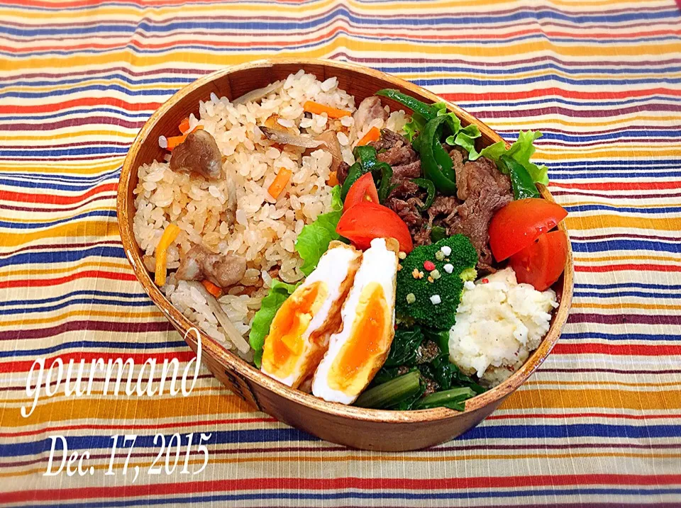 Snapdishの料理写真:2015.12.17 息子お弁当♪|プーティさん