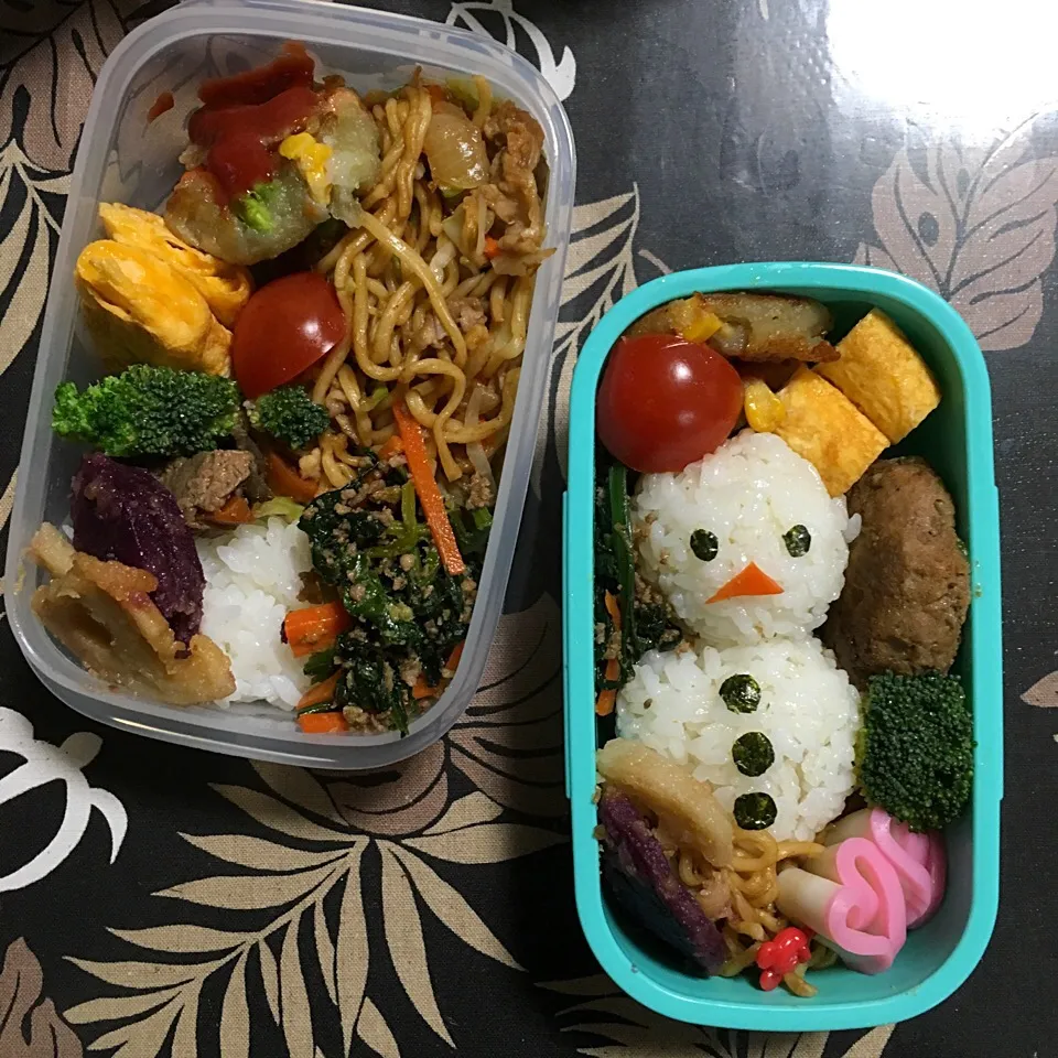 Snapdishの料理写真:娘&自分弁当|かずみさん