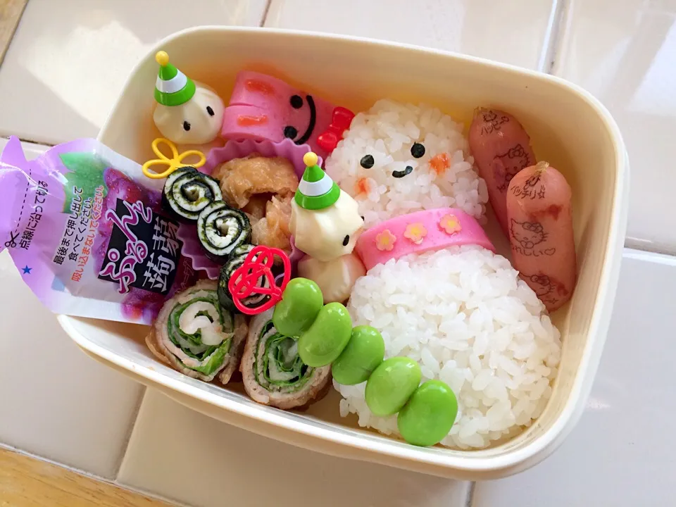 雪だるま弁当(´◡`๑) ♡|cotocotoさん