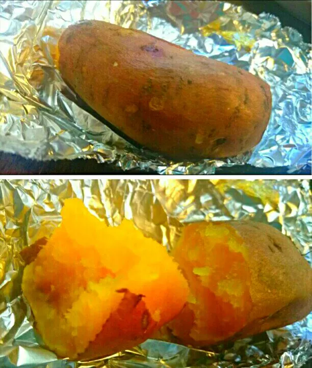 やきいも🍠
頂いた お芋をオーブンで焼いたら…蜜がたっぷり😍|メイメイda.さん