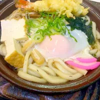 Snapdishの料理写真:鍋焼きうどん(今日の日替わり|nzmxさん