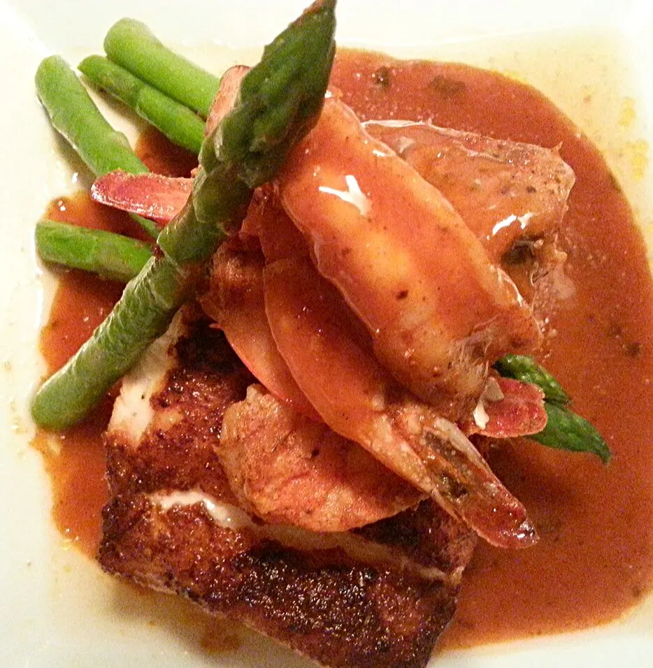 blackened grouper red curry with shrimp.|Chef John Thomas Tapper IIさん