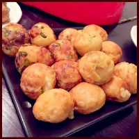 Snapdishの料理写真:たこ焼きパーティ！中身はタコとは限らない〜|haruさん