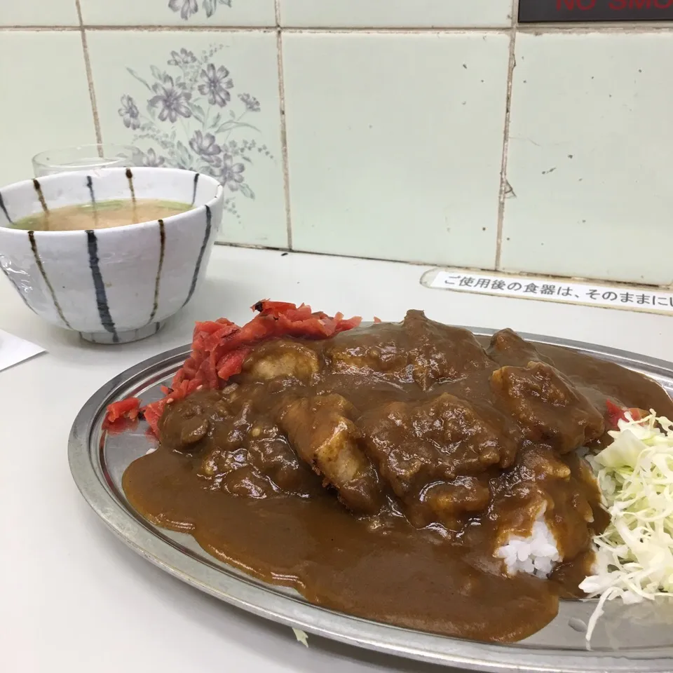 カツカレー大盛りと豚汁|Hajime Sakaiさん