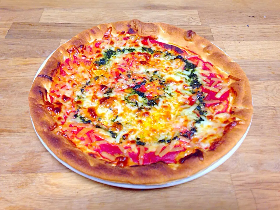 Snapdishの料理写真:Plain round cheese pizza|Adrian Rocheさん