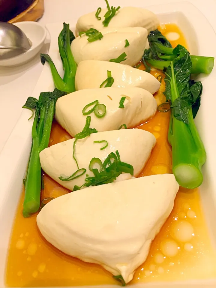 Steamed bean curd stuffed with shrimp paste|Sky Blueさん