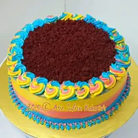 Snapdishの料理写真:Redvelvet Cake with rainbow theme|Atie Sufrin Haji Yusopさん