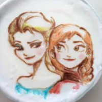 Snapdishの料理写真:アナと雪の女王のヨーグルトアート|Sugiさん