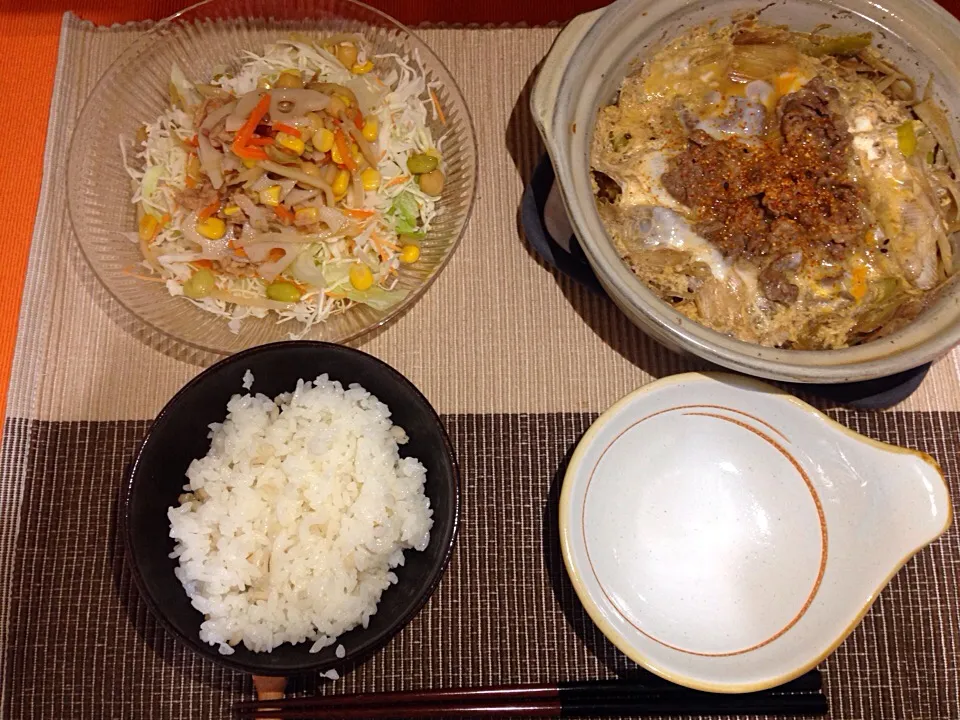 Snapdishの料理写真:牛肉の柳川風煮込み|yuuさん