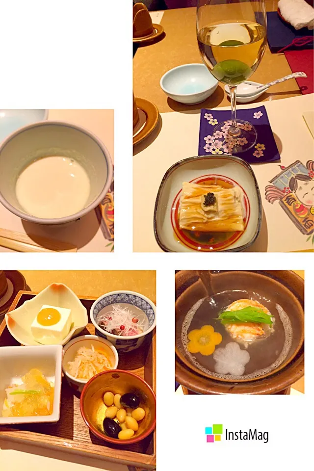 Snapdishの料理写真:両親と創作懐石🍴✨ その①|まみりんごさん