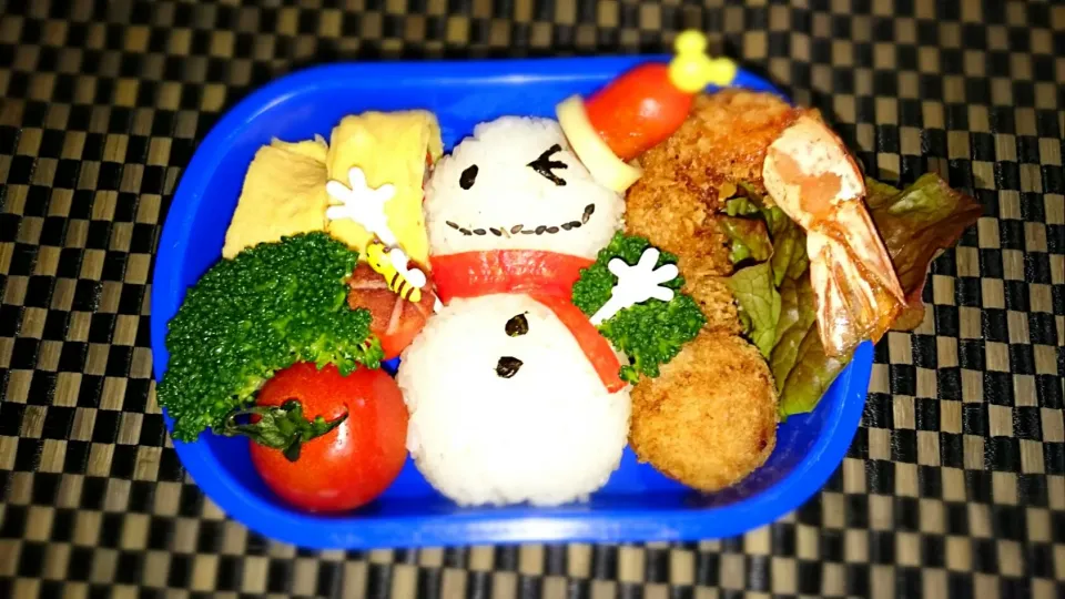 幼稚園お弁当 雪だるま⛄|かずさん