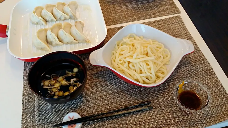 今日の昼食　水沢うどん、餃子|pinknari🐰🌈さん