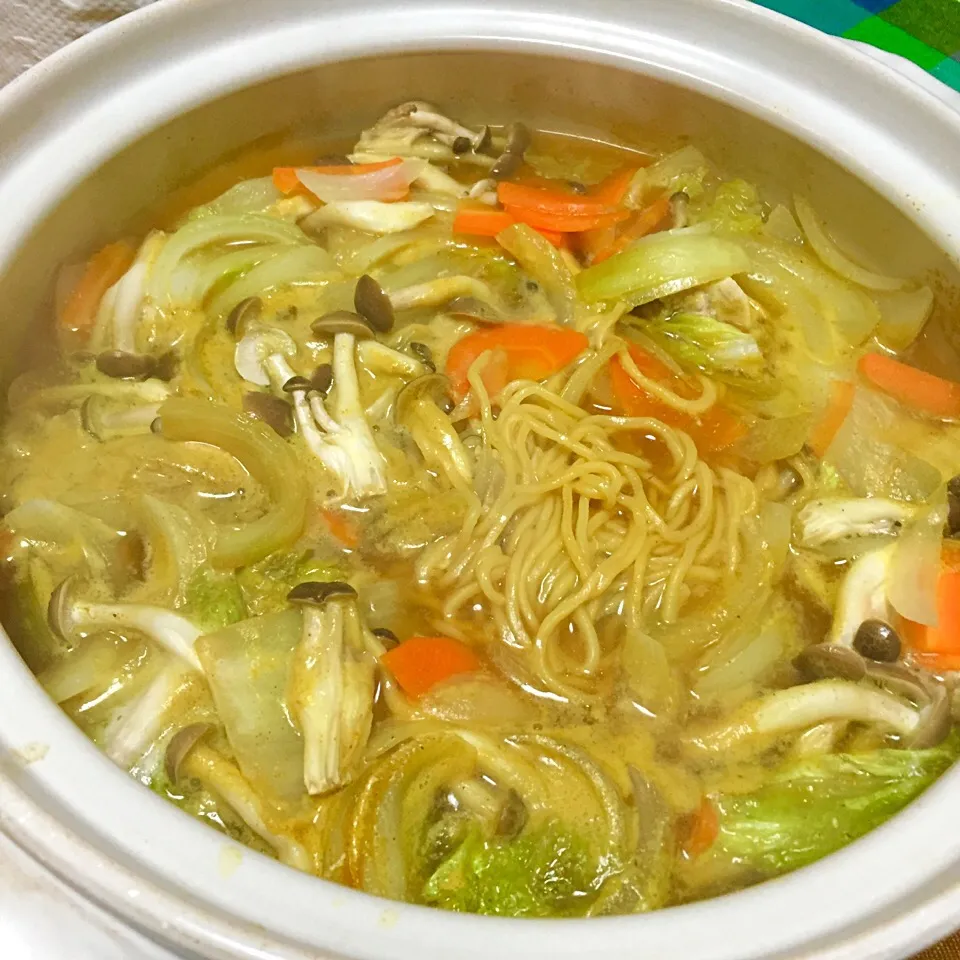 チーズカレー煮込みラーメン|カウンター嬢さん