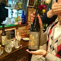 熟柿、じゅくし！！！！　焼酎！　さつまいもと米らしいー。　(アブサン祭りなう)
 http://twipla.jp/events/172264|そるばーさん