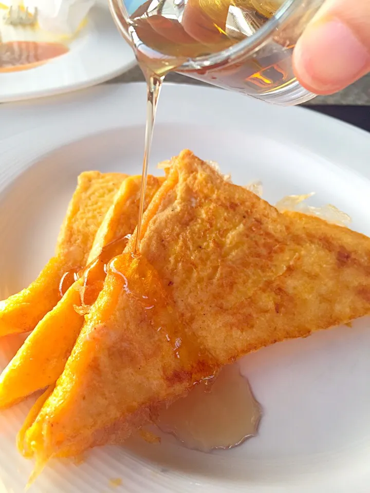 French toast with honey|PhUnGさん