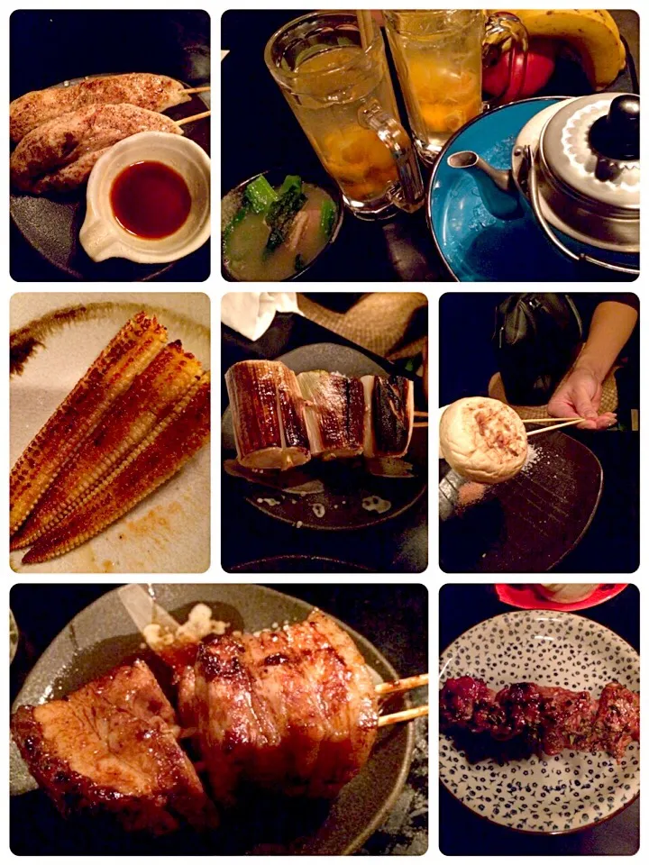 Snapdishの料理写真:串焼き色々〜♡2015/12/19|ちび太さん