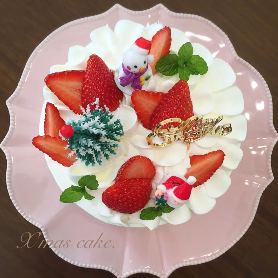 クリスマスケーキ 真上から|fleur ❁︎⑅*さん