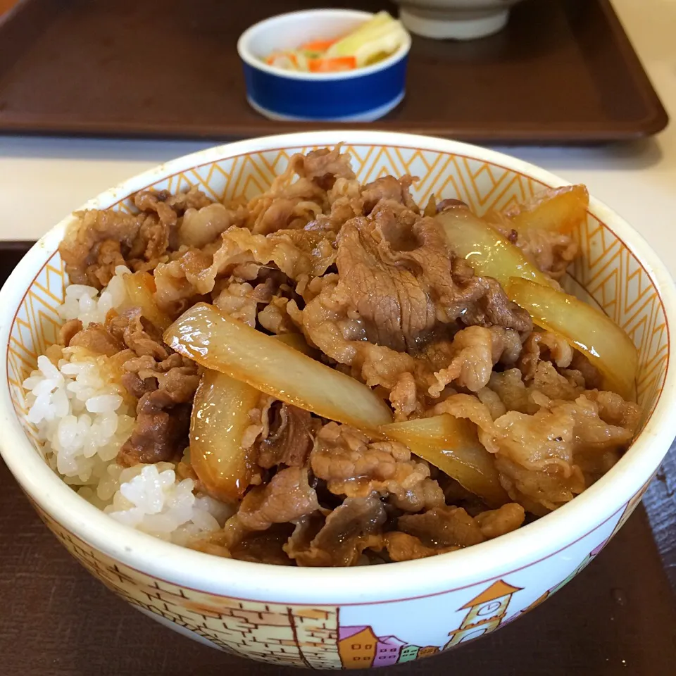 人生初のすき家の牛丼！🍚✨|まきんすぱん///さん