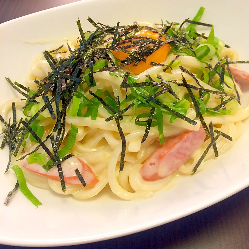 和風!カルボナーラうどん|AAさん