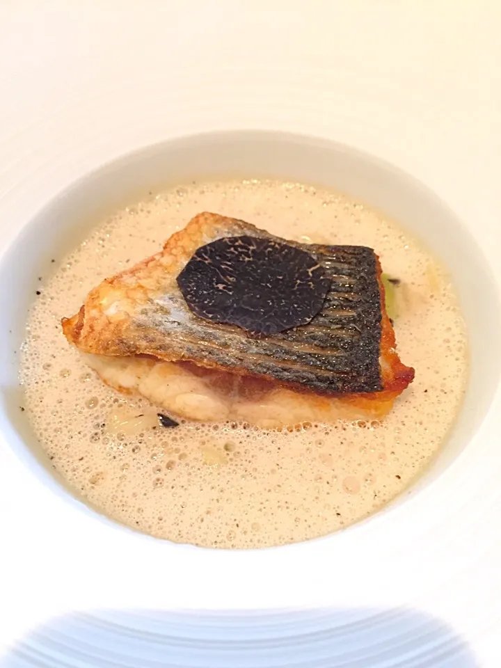 seabass with risotto|Chocochuさん