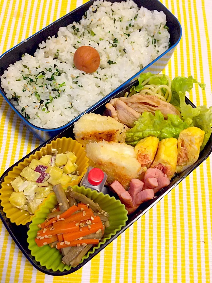 Snapdishの料理写真:旦那くんのお弁当|meguさん