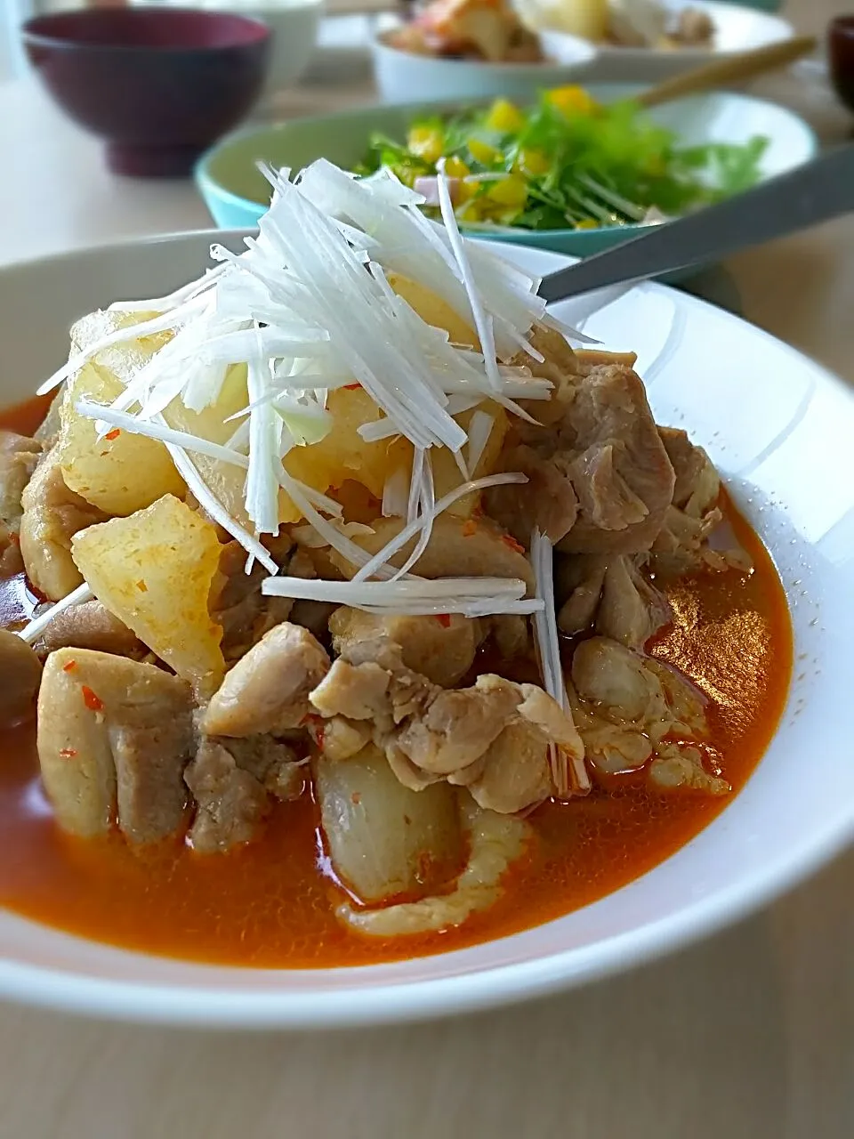 鶏もも肉と大根の豆板醤煮|SnapdishJPさん