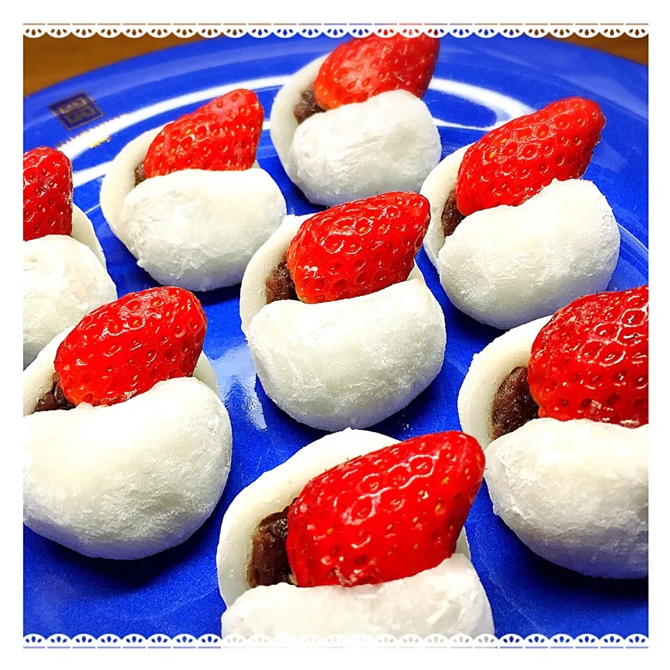 今日のおやつは…🍓いちご大福🍓|Makikoさん