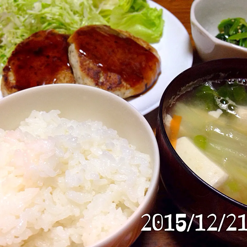 2015/12/21 晩御飯|くろずきんさん