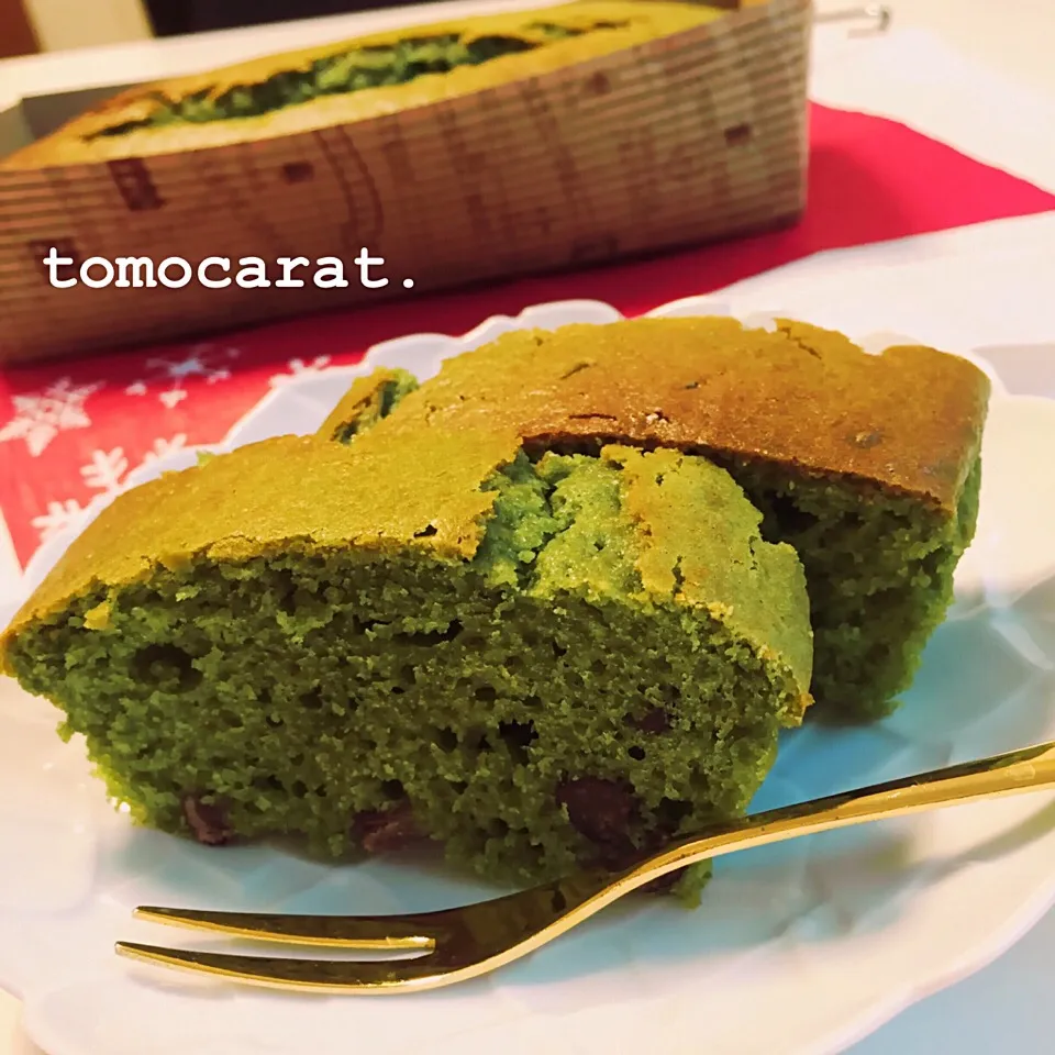 HMで作る青汁と小豆のパウンドケーキ|tomocarat.さん