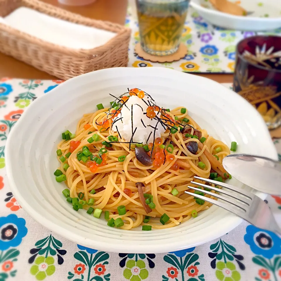 和風パスタ🍝いくらおろしのせ|むぎママさん